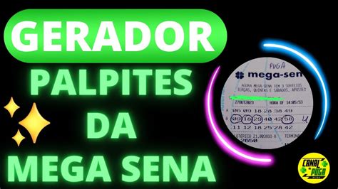 gerador de palpite mega sena - palpite mega sena hoje